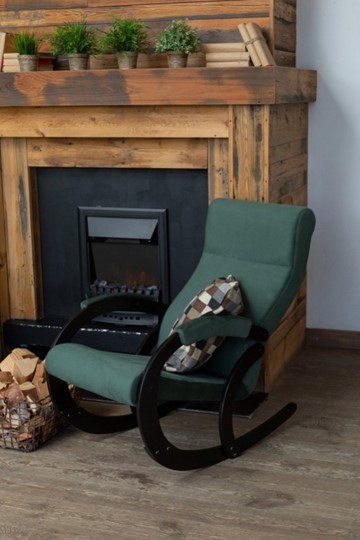 Кресло-качалка в гостиную Корсика, ткань Amigo Green 34-Т-AG в Орле - изображение 7