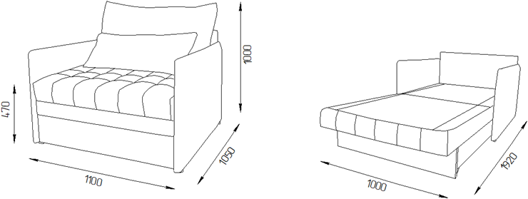 Кресло-кровать Дакота 110 (ППУ) в Орле - изображение 11