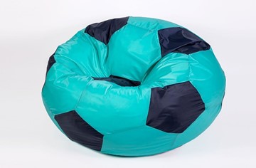 Кресло-мешок Мяч большой, бирюзово-черный в Орле