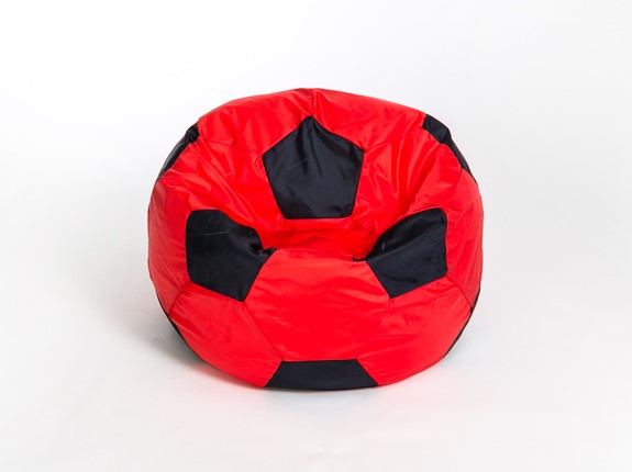 Кресло-мешок Мяч большой, красно-черный в Орле - изображение