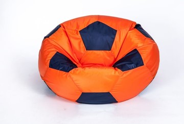 Кресло-мешок Мяч большой, оранжево-черный в Орле