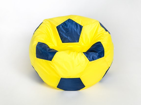 Кресло-мешок Мяч малый, желто-синий в Орле - изображение