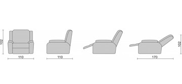 Кресло-трансформер Recliner (электро) в Орле - предосмотр 3
