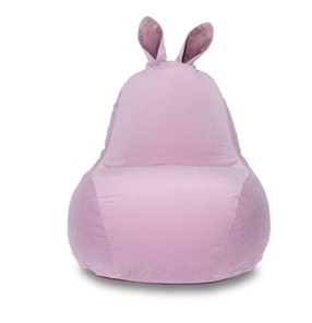Кресло-игрушка Зайка (короткие уши), розовый в Орле
