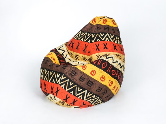 Кресло-мешок Груша среднее, жаккард, африкан в Орле - изображение