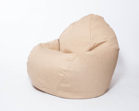 Кресло-мешок Макси, рогожка, 150х100, песочное в Орле - изображение