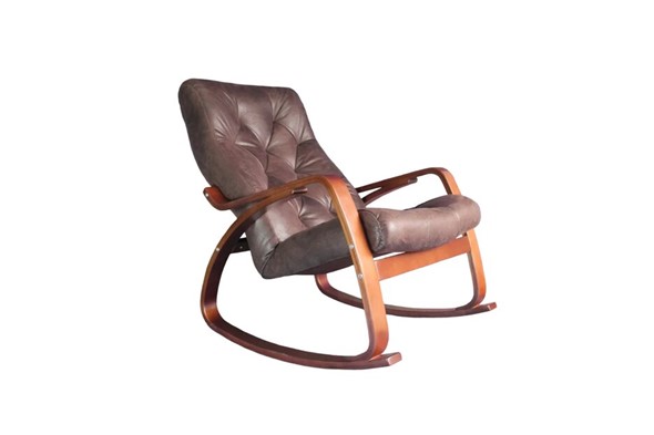 Кресло-качалка Гранд, замша шоколад в Орле - изображение