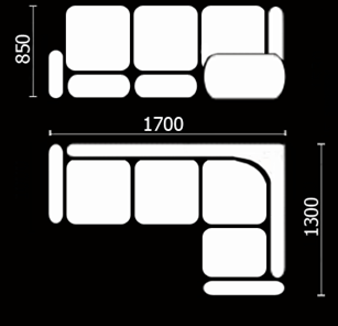 Кухонный угловой диван Нео КМ-01 (168х128 см.) в Орле - предосмотр 3