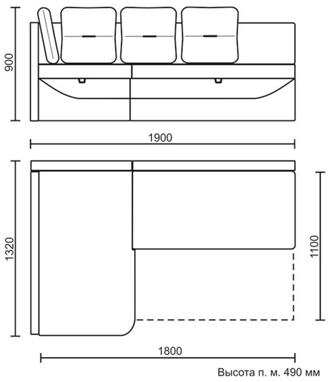 Кухонный угловой диван Яшма 1 ДУ в Орле - изображение 8