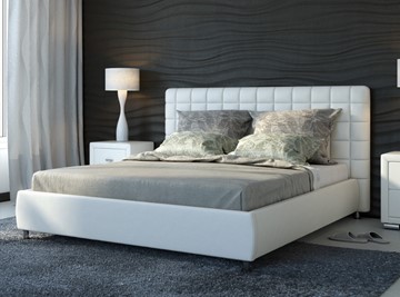Кровать Corso-3 200x200, Экокожа (Белый) в Орле