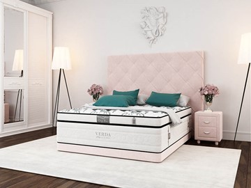 Кровать спальная Style Compact/Basement 180х200, Флок (Велсофт Винтажный розовый) в Орле