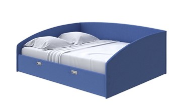 Кровать спальная Bono 160х200, Велюр (Scandi Cotton 23 Кобальт) в Орле