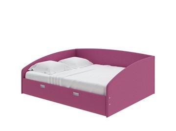 Кровать двуспальная Bono 180х200, Рогожка (Savana Berry) в Орле