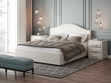 Кровать в спальню Proson Classic 160х200, Велюр (Лофти Лён) в Орле