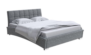 Кровать в спальню Corso-1L 160x200, Велюр (Gratta 4 Серый космос) в Орле