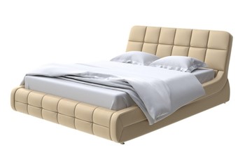 Кровать 2-спальная Corso-6 140x200, Экокожа (Золотой перламутр) в Орле