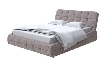 Кровать 2-спальная Corso-6 140x200, Рогожка (Levis 25 Светло-коричневый) в Орле