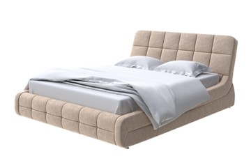 Кровать в спальню Corso-6 200х200, Флок (Бентлей Какао) в Орле