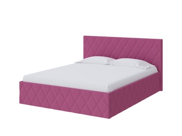 Спальная кровать Fresco 140х200, Рогожка (Savana Berry (фиолетовый)) в Орле