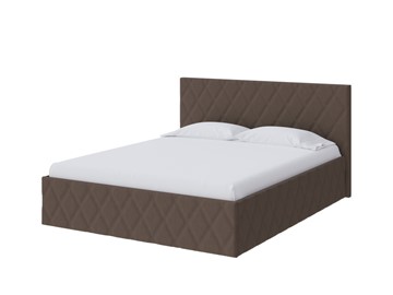 Двуспальная кровать Fresco 160х200, Рогожка (Savana Chocolate (шоколад)) в Орле