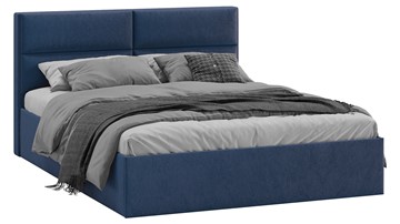 Двуспальная кровать Глосс Тип 1 (Микровелюр Wellmart Blue) в Орле