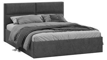 Кровать в спальню Глосс Тип 1 (Микровелюр Wellmart Graphite) в Орле