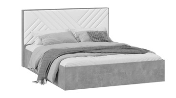 Кровать спальная Хилтон Тип 1 (Ателье светлый/Белый) в Орле