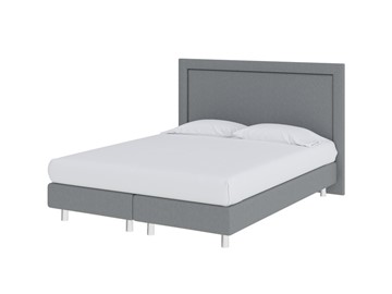 Спальная кровать London Boxspring Elite 160х200, Рогожка (Savana Grey (серый)) в Орле
