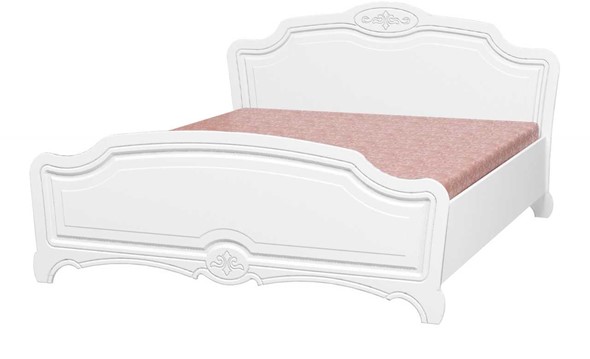 Кровать Лотос (Лак-Белый Жемчуг) 160х200 в Орле - изображение