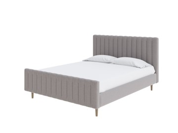 Двуспальная кровать Madison 140x200, Искусственная шерсть (Лама Светло-серый) в Орле
