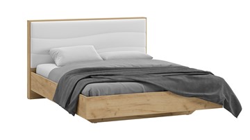 Спальная кровать Миранда тип 1 (Дуб крафт золотой/Белый глянец) в Орле