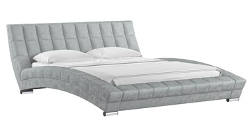 Кровать спальная Оливия 160 арт. Дарлинг грей сандал (светло-серый) с основанием в Орле