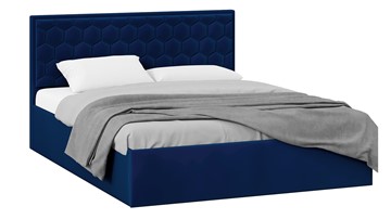 Спальная кровать с подъемным механизмом Порто (Велюр Confetti Blue) без заглушины в Орле
