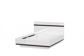 Кровать двуспальная Соло универсальная 1,6х2,0, белый/белый глянец/венге в Орле