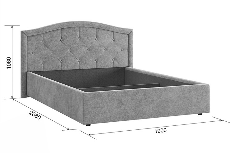 Кровать Верона 1,6 крем (экокожа) в Орле - изображение 3
