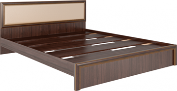 Кровать в спальню Беатрис М09 с мягким изголовьем (Орех Гепланкт) в Орле