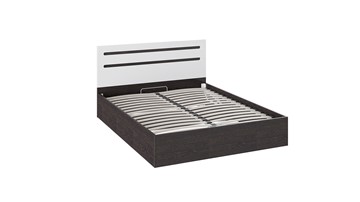 2-спальная кровать с подъемным механизмом Фьюжн ТД-260.01.04 (Белый глянец, Венге Линум) в Орле - предосмотр
