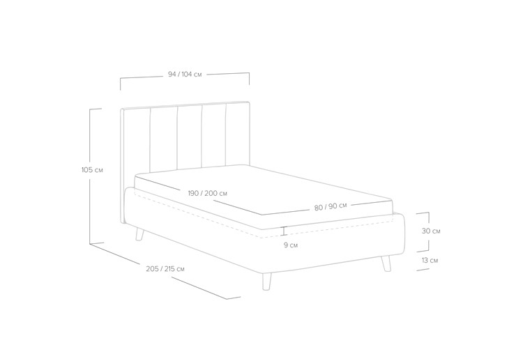 Кровать с механизмом односпальная Alma 90х190 в Орле - изображение 4