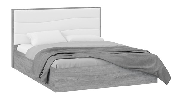 Кровать с механизмом 2-спальная Миранда тип 1 (Дуб Гамильтон/Белый глянец) в Орле - изображение