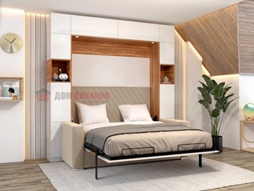 Кровать-шкаф с диваном Аделина 1400х2000 в Орле