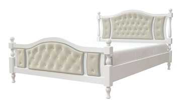 Спальная кровать Жасмин (Белый античный) 140х200 в Орле