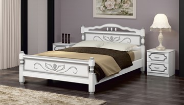 Кровать 1-спальная Карина-5 (Белый Жемчуг) 90х200 в Орле