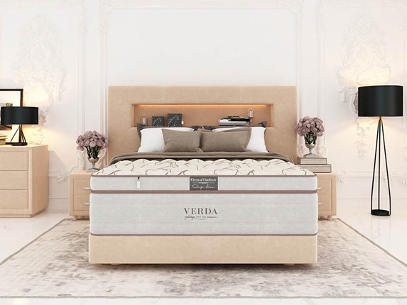 Кровать Smart Compact/Podium M 160х200, Флок (Велсофт Бежевый) в Орле - изображение