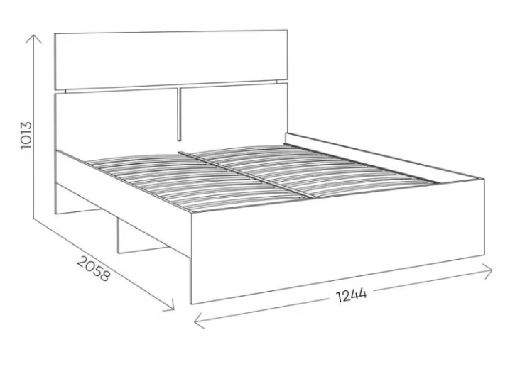 Кровать односпальная Агата М10, 120х200 белая в Орле - изображение 3