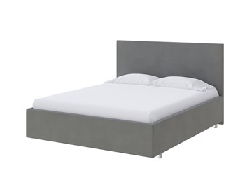 Спальная кровать Flat 90х200, Велюр (Forest 17 Серый) в Орле