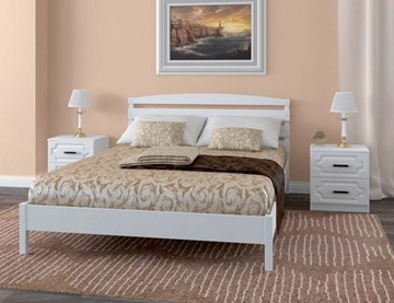 Кровать полутороспальная Камелия-1 (Белый Античный) 140х200 в Орле - предосмотр 1