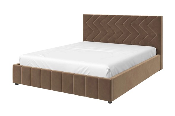 Спальная кровать Нельсон Зиг Заг 140х200 (вариант 3) с основанием в Орле - изображение