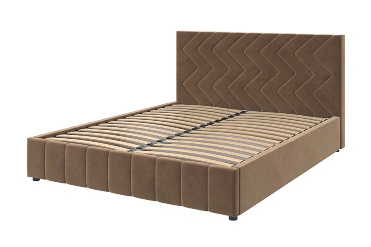 Спальная кровать Нельсон Зиг Заг 140х200 (вариант 3) с основанием в Орле - изображение 1