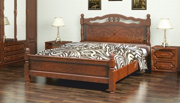 Спальная кровать Карина-15 (Орех) 120х200 в Орле