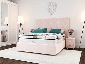 Спальная кровать Style Compact/Island M 180х200, Флок (Велсофт Винтажный розовый) в Орле